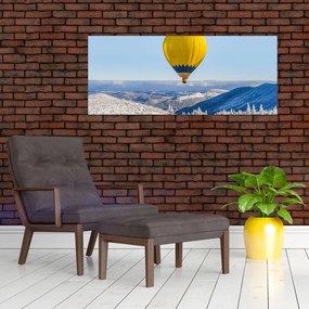 Tablou - Zbor peste peisaj de iarnă (120x50 cm)