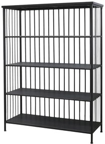 Etajera din metal, cu 3 rafturi, Antique Black
