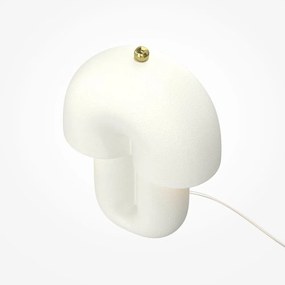 Veioza decorativa LED din ceramica Hope alb mat