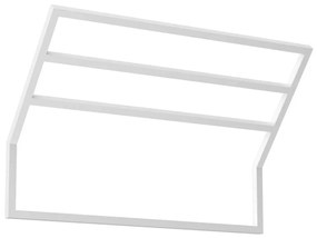 Suport de perete pentru prosoape 37x60 cm alb