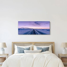 Tablou - autostrada iarna (120x50 cm)