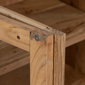 Vitrină în culoare naturală din lemn de acacia 180x80x40 cm Creel – Ixia