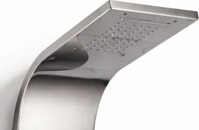 Panel de dus cu hidromasaj din inox Negru