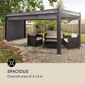 Pantheon Cortina, acoperiș de rezervă, 3x4m, poliester, 180g/m², gri