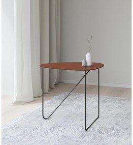 Măsuță de cafea maro coniac din metal 44x50 cm Curve L Bull – LIND DNA