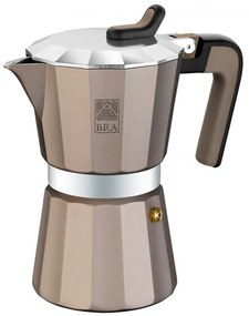 Espressor aragaz BRA Titanium, aluminiu, 12 portii
