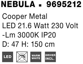 Lustra LED moderna design deosebit NEBULA 47cm
