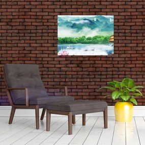 Tablou - Peisaj de vis (70x50 cm)