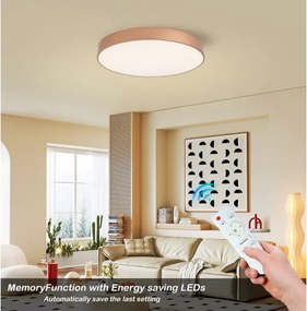 Brilagi - Lampă de tavan LED reglabilă POOL, 60 W / 230 V, Ø 60 cm, bronz, cu telecomandă