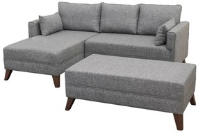Canapea extensibilă de colț Bella Corner Left 2 Grey