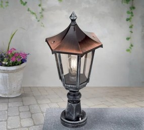 Stalp iluminat exterior stil clasic IP43 H52 Hermine AL 11K/82513/A schwarz-silber OR