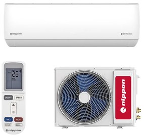 Aparat de aer conditionat inverter Nippon KFR 09DC SILVER ION SMART, 9000 BTU, 18 m², A++, Wi-Fi, R-32, Alb