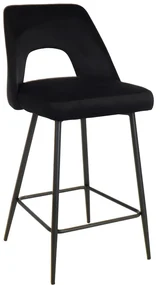 Scaun bar Mussan Catifea Negru