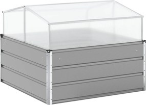 vidaXL Jardinieră Gri deschis 100 x 100 x 77 cm Oțel Galvanizat