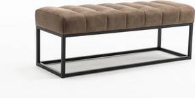 Bancheta tapitata Petit Beaute 110cm, taupe