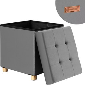 Deuba Taburet cu spațiu de depozitare 42x38x38 cm - antracit