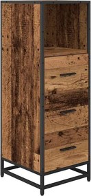 vidaXL Set de mobilier pentru baie Lemn Vechi 35 x 37,5 x 100 cm