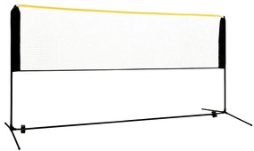 vidaXL Plasă de badminton reglabilă, 300x103x94-158 cm, metal