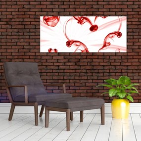 Tablou cu inima din fum (120x50 cm)