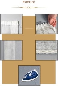 Perdea alb,homs, 400x260 cm,50034
