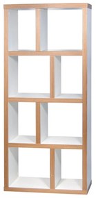 Bibliotecă albă/în culoare naturală 70x159 cm Berlin – TemaHome