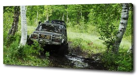 Imprimare tablou canvas Jeep în pădure