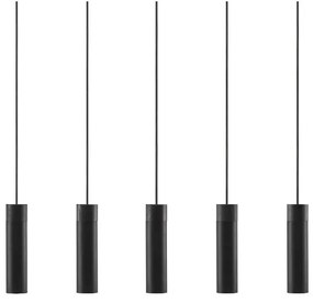 Nordlux Tilo lampă suspendată 5x15 W negru 2010483003