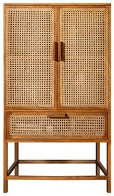 Dulap design oriental din lemn si bambus, Bamboo Lounge 140cm A-39821 VC