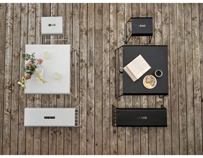 Masă de dining albă din metal 58x75 cm A-Café – Zone