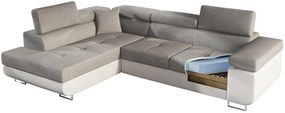Coltar extensibil stanga 4 locuri, ELTAP, Anton, 272x203x85 cm, lemn/poliester, mustar