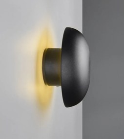 Aplică de perete negru-mat LED cu USB Davey – Reality