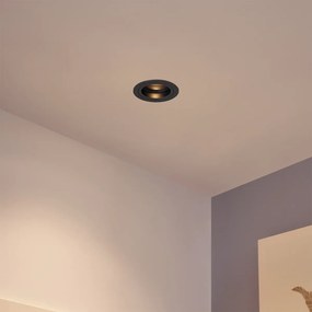 Spot modern integrat, metal gri-inchis, GU10, 50mm rotund, inclinabil - Rondoo