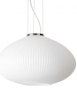 Lustra moderna din sticla PLISSE' SP1 D45 CROMO