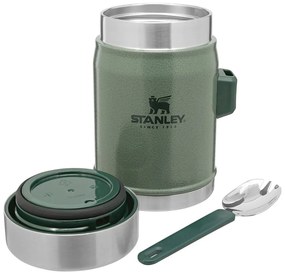 Termos verde pentru mâncare din oțel inoxidabil 400 ml Legendary Classic Hammer Tone Green – Stanley