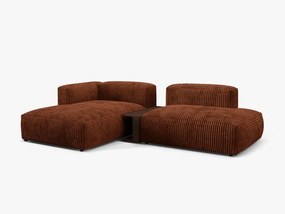 Coltar modular Martina corduroy Tilia L285 cm + masuta de cafea