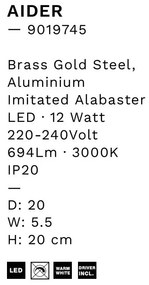 Aplica de perete LED design modern AIDER