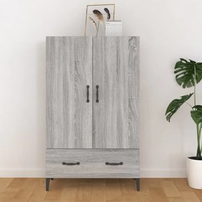 vidaXL Dulap înalt, gri sonoma, 70x31x115 cm, lemn compozit