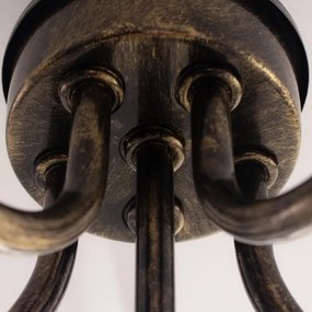 Lustră LED pe lanț Brilagi STEFANO 5xE14/40W/230V negru patină