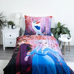 Lenjerie de pat pentru copii din bumbac pentru pat de o persoană 140x200 cm Frozen "Sister Purple" – Jerry Fabrics