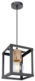 Pendul design modern HAGAR negru 15476H GL