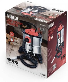 Aspirator pentru deseuri voluminoase Muhler MV-1580SR 15 L, pe roti 1004941