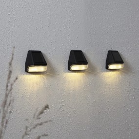 Set de 3 lămpi de perete solare LED Star Trading Wally, înălțime 7,5 cm