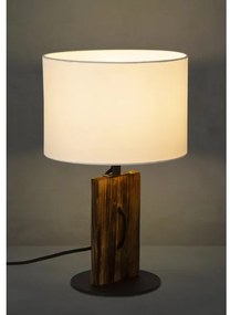 Lampă de masă PINUS 1xE27/40W/230V alb/wood