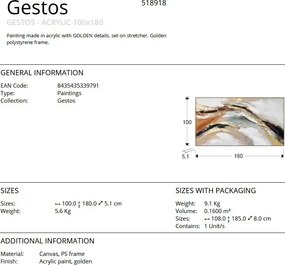 Tablou decoratiune perete Gestos 100x180cm