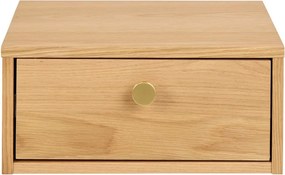 Noptieră în culoare naturală deschisă cu aspect de lemn de stejar Monfort – Actona