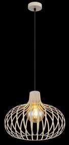 Globo 33370119 - Lampă suspendată pe cablu MATEO 1xE27/40W/230V bej