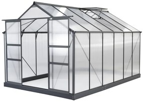 Seră de grădină din aluminium Azalia 2,5 x 3,7m CoverTech antracit