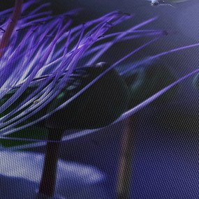 Tablou - Floare tropicală (cu ceas) (90x30 cm)