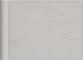 vidaXL Paravan de balcon gri deschis 75x1000 cm 100% poliester oxford