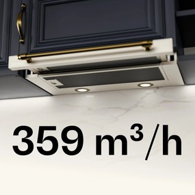 Klarstein Hota extensibilă Victoria, elegantă, cu design retro inspirat, atemporală, EEC A++, debit de aer 359 m³/h, 60 cm.